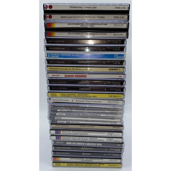 25 Classical Music CDs Beethoven Chopin Brahms Gershwin Debussy Wagner Orchestra - Picture 1 of 16